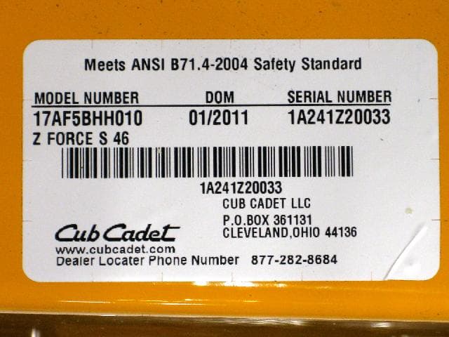 Cub Cadet riding lawn mowers