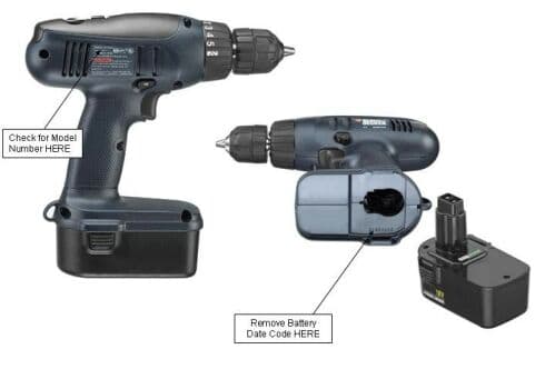Recalled Black & Decker 18-volt cordless drill/driver