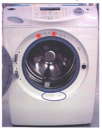 Recalled Washing Machine