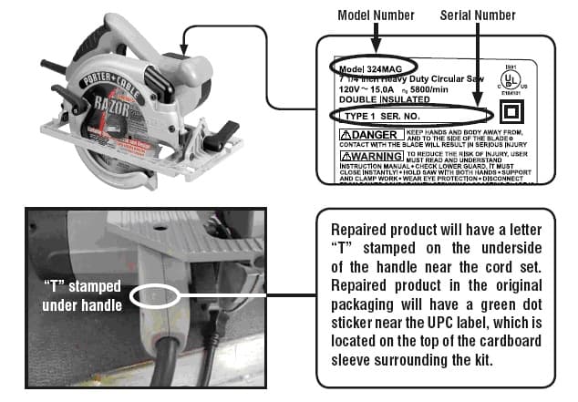 Recalled Circular Saw