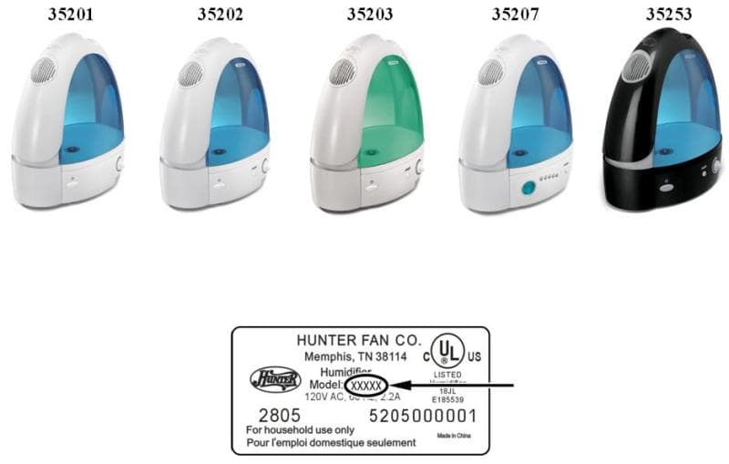 Recalled Humidifiers
