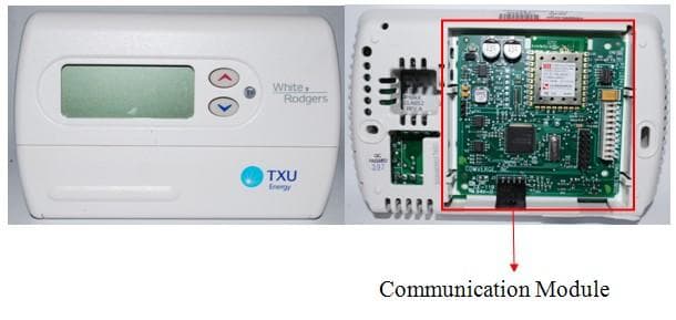 Recalled Programmable thermostat with communication module indicated