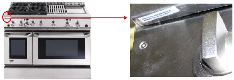 Recalled Gas Range