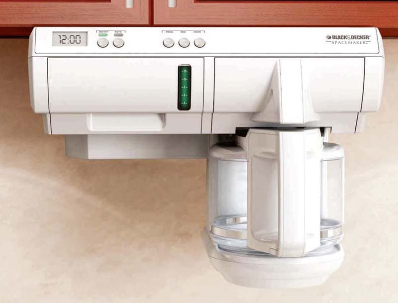 White 12-Cup Programmable Under-the-Cabinet Coffeemakers