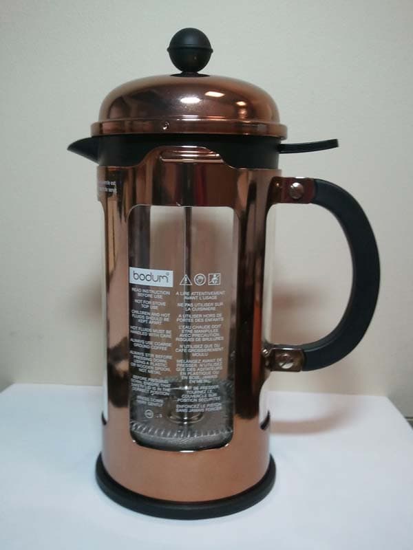 Bodum rose gold Chambord coffee press