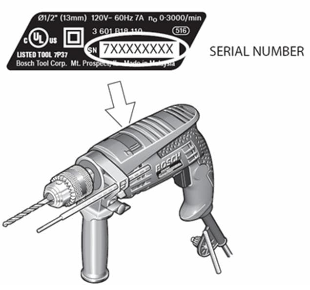 Recalled Hammer Drill